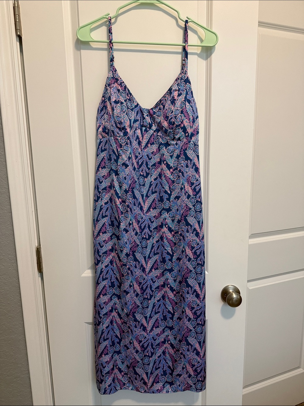 Lilly Pulitzer Kianna Satin Midi Slip Dress